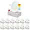 Luxrite 4 Inch Ultra Thin LED Recessed Downlights 5 CCT Selectable 2700K-5000K 10.5W 750LM Dimmable 12-Pack LR23731-12PK - alternate 1
